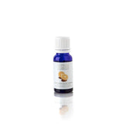 Massada Orange Essential Oil 15ml in een blauwe glazen fles, ideaal voor een stralende huid en vrolijke aroma's.