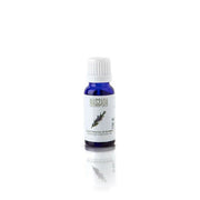 Massada Rosemary Essential Oil 15ml in een blauw glazen flesje, ideaal voor energie, spierontspanning en haargroei.