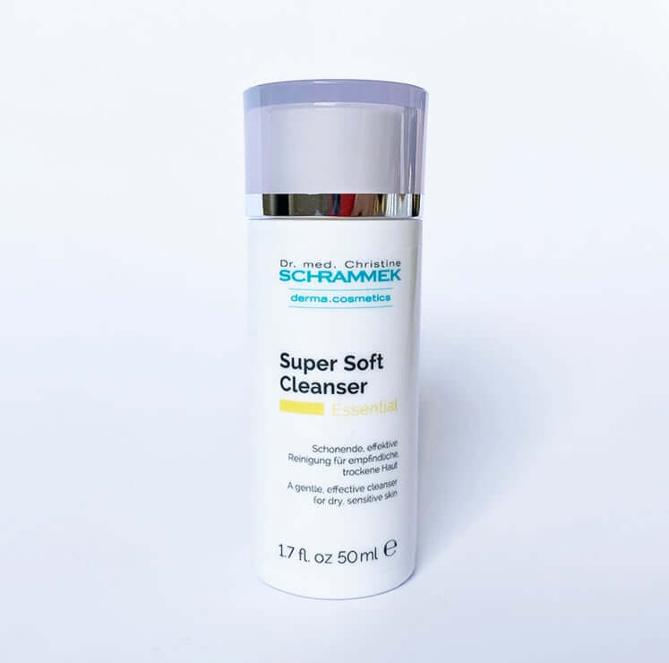 Schrammek Super Soft Cleanser 50ml (travelsize) voor gevoelige huid, zachte reiniging met jojoba en avocado.