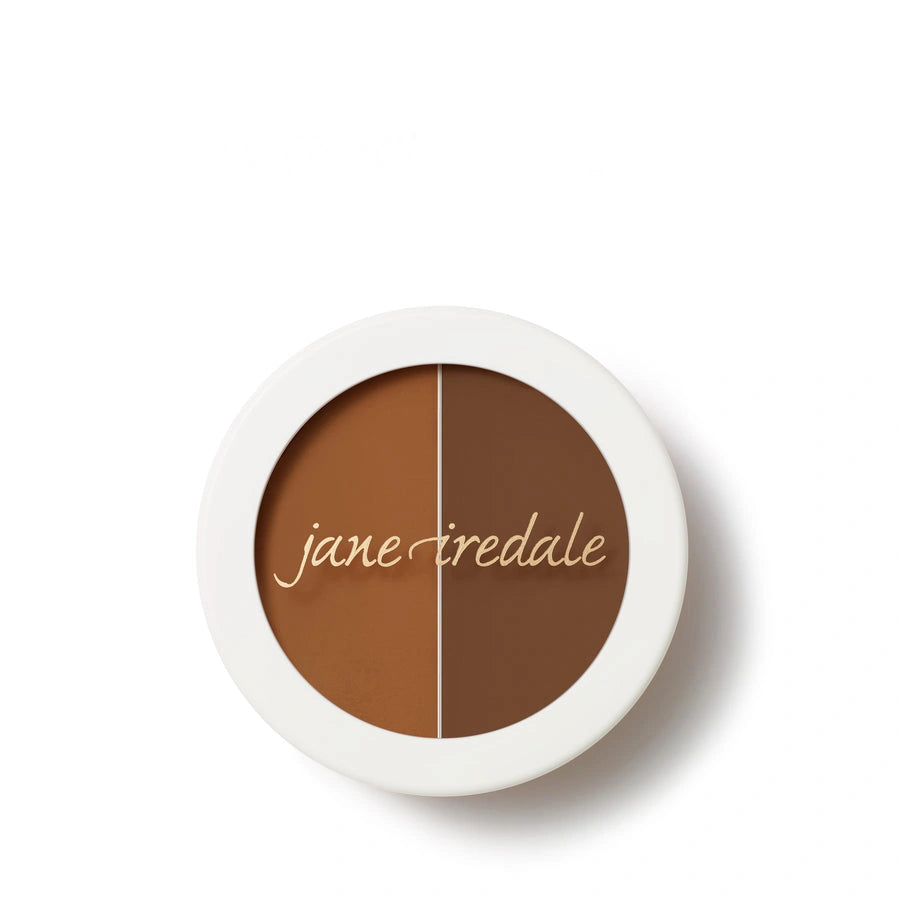Jane Iredale Circle Delete Concealer 4 2,8g in perzik-goud tint, perfect voor het verdoezelen van grijze verkleuringen op deep huid.
