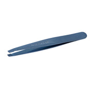 Tweezerman - Slant Tweezer Bell Bottom Blue met schuin aflopende punt voor precisie en professioneel gebruik