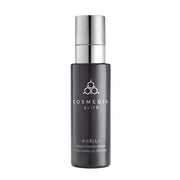 Cosmedix Elite X-Cell+ Brightening Serum 30ml in elegante fles met pomp, ideaal voor huidverzorging en voorbereiding op behandelingen.