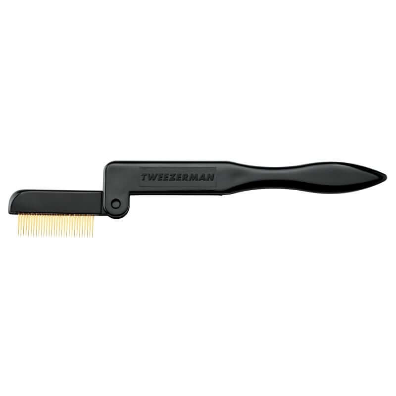Tweezerman - Folding iLashcomb Wimperkam met goudmetalen tanden voor perfect opgemaakte wimpers