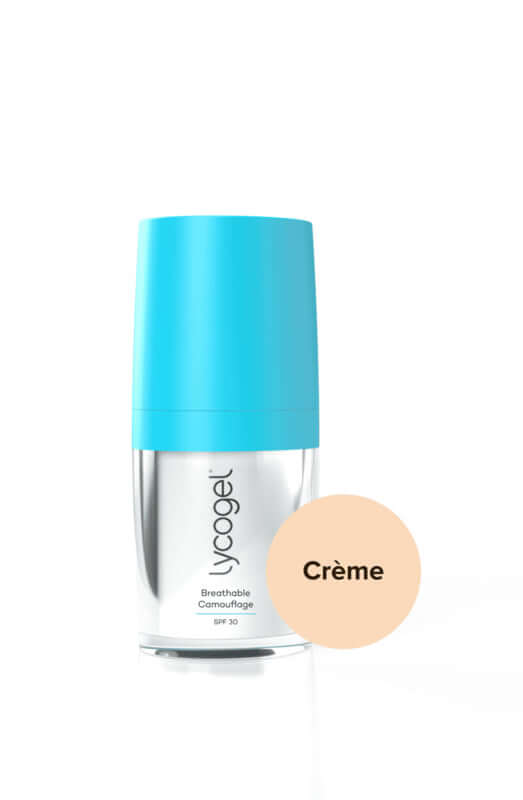 Lycogel Breathable Camouflage Creme 15ml in een elegante verpakking met SPF 30, ideaal voor een egale teint.