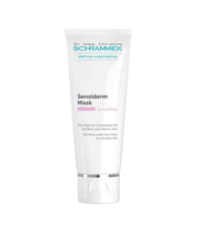 Schrammek Sensiderm Mask 75ml tube voor kalmerende behandeling van gevoelige huid met verzorgende ingrediënten.
