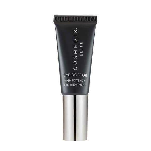 Cosmedix Elite Eye Doctor High Potency Eye Treatment 7ml tube met luxe uitstraling en slanke silver details voor anti-aging oogverzorging.