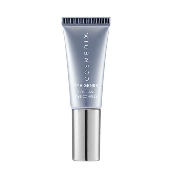 Cosmedix Eye Genius Brilliant Eye Complex 7ml tube voor het verminderen van donkere kringen en wallen, stijlvol en effectief.