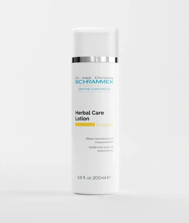 Schrammek Herbal Care Lotion 200ml fles, hydraterende toner voor gevoelige huid met kruidenextracten