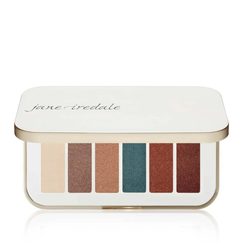 Jane Iredale - PurePressed® Eye Shadow Kit - Solar Flare 4.2g met zes zijdezachte oogschaduwtinten in een elegant palet.
