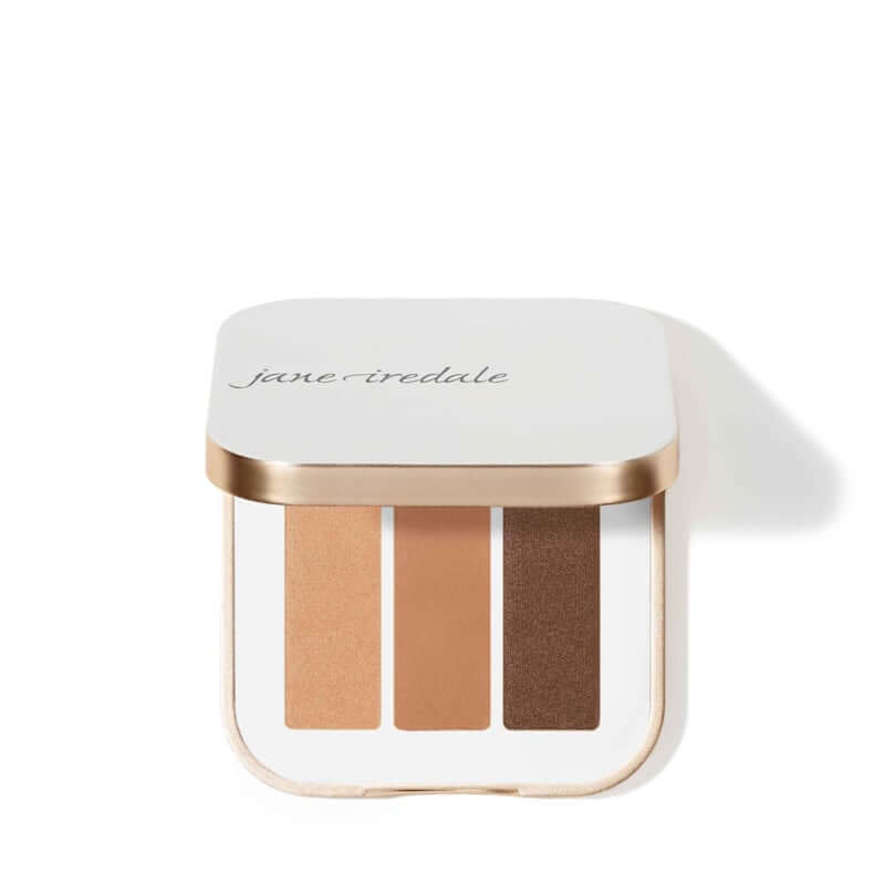 Jane Iredale - PurePressed® Eye Shadow Triple - Honeysuckle 2.1g met drie op elkaar afgestemde oogschaduwtinten in zachte natuurlijke kleuren.