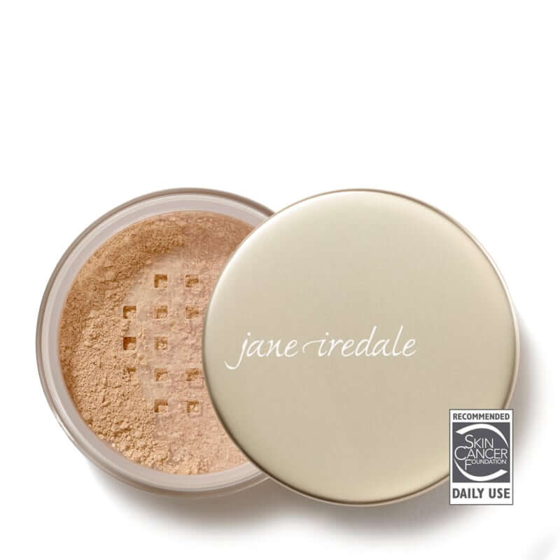 Jane Iredale - Amazing Base® SPF20 - Amber 10,5g open pot met minerale foundation in een zijdezachte textuur