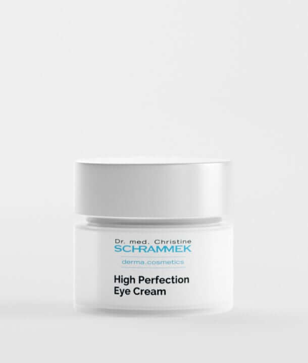 Schrammek High Perfection Eye Cream 15ml in een witte verpakking voor een stralende en verfriste oogcontour.