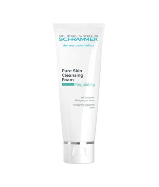 Schrammek Pure Skin Cleansing Foam 100ml tube met regulating formule voor gemengde en vette huid.