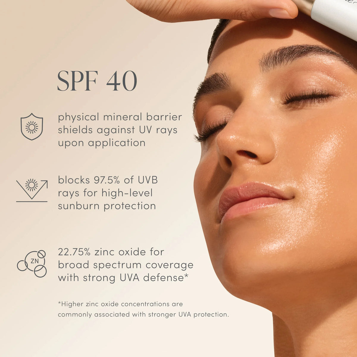 Jane Iredale Glow Fixation SPF 40 Sheer Tint Skin Enhancer Fair to Light 40ml