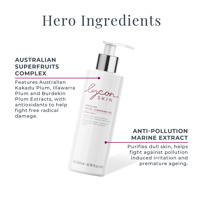 LYCON Skin Micellar Facial Cleansing Gel 200ml