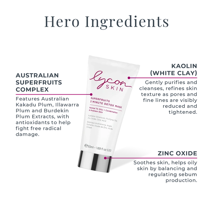 LYCON Skin Superfruits 3 Minute Detox Mask 50ml