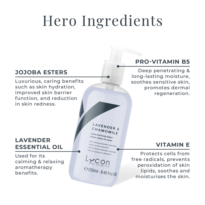 Lycon Lavender & Chamomile Hand & Body Lotion 250ml