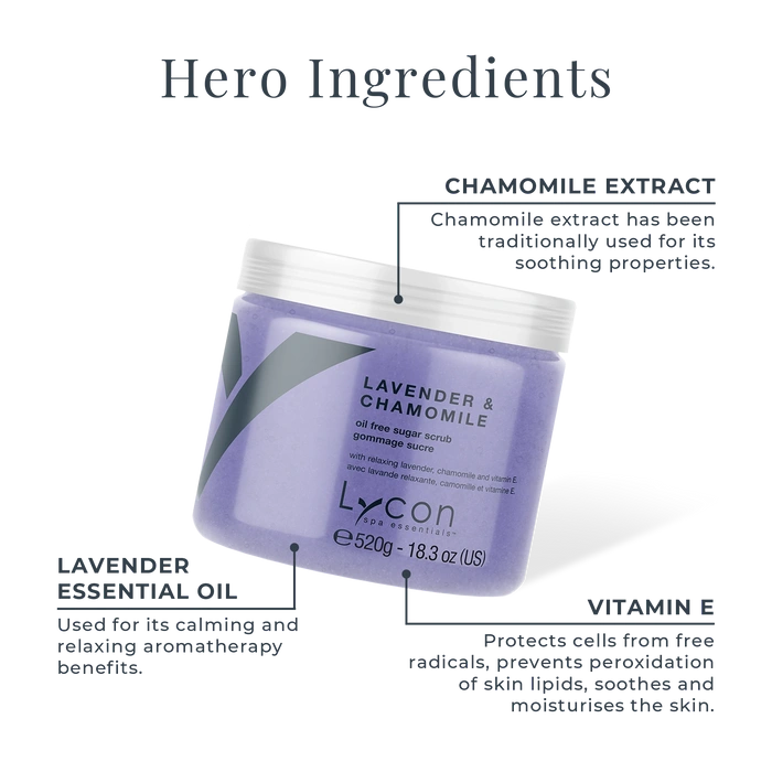 Lycon Lavender & Chamomile Sugar Scrub 100g
