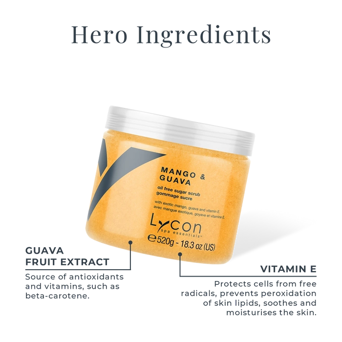 Lycon Mango & Guava Sugar Scrub 520g