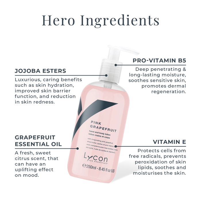 Lycon Pink Grapefruit Hand & Body Lotion 250ml