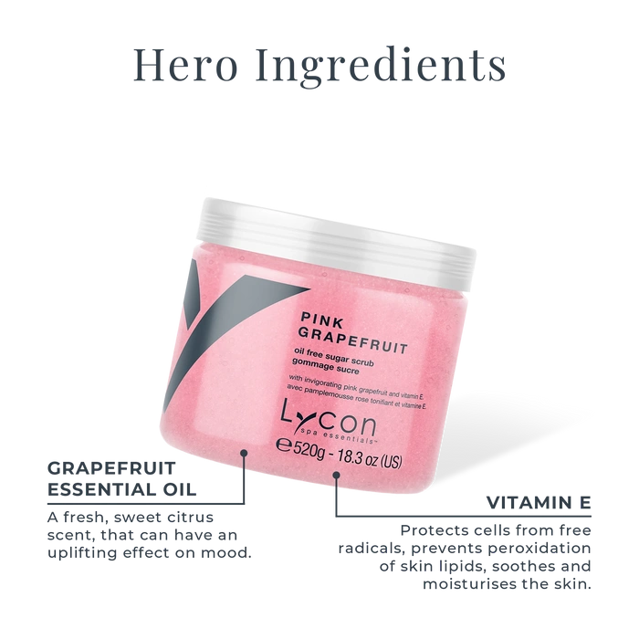 Lycon Pink Grapefruit Sugar Scrub 520g