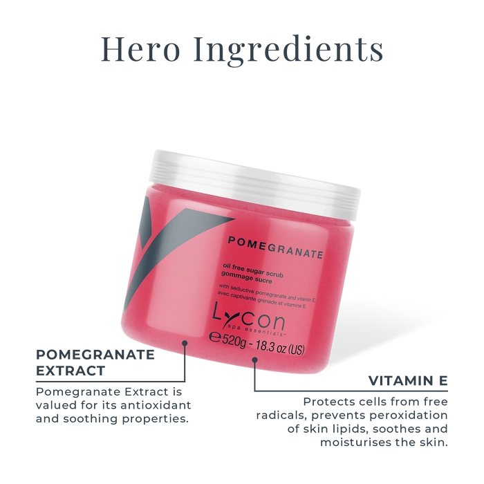 Lycon Pomegranate Sugar Scrub 520g
