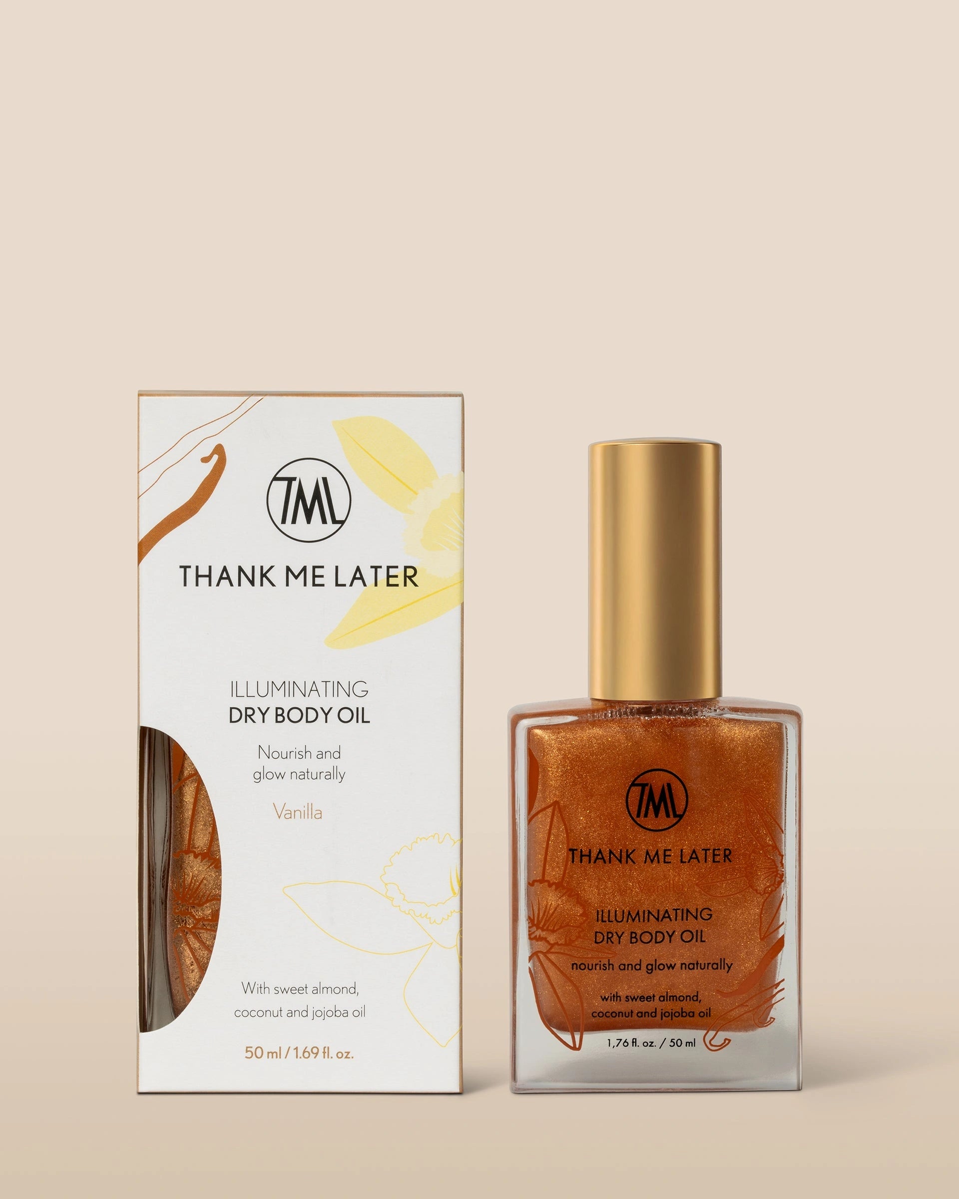 Thank Me Later Illuminating Dry Body Oil Vanilla 50ml