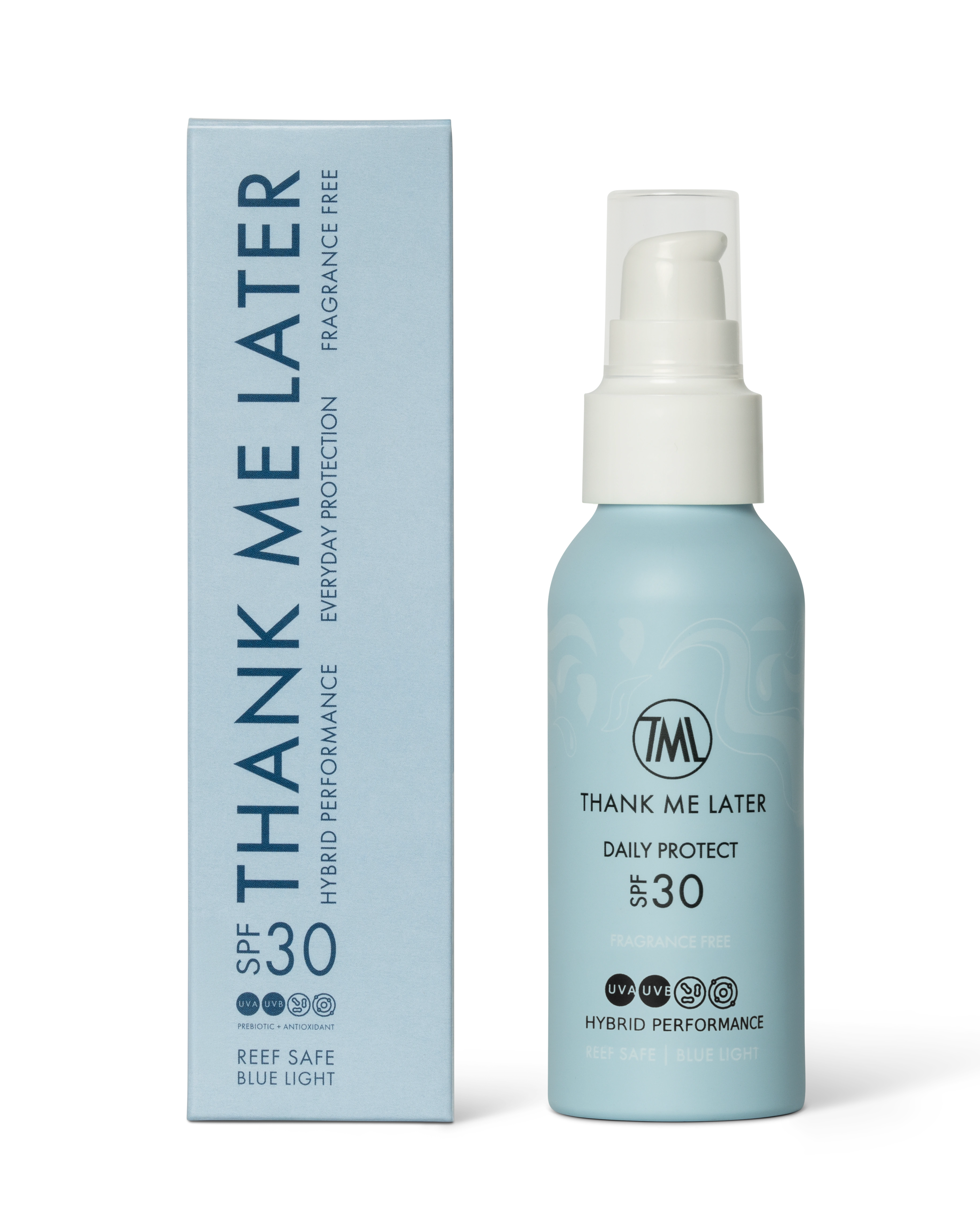 Thank Me Later Daily Exposure Sunscreen Fragrance Free 100ml