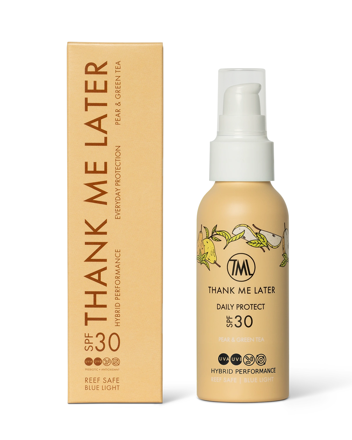 Thank Me Later Daily Exposure Sunscreen Pear & Green Tea 100ml