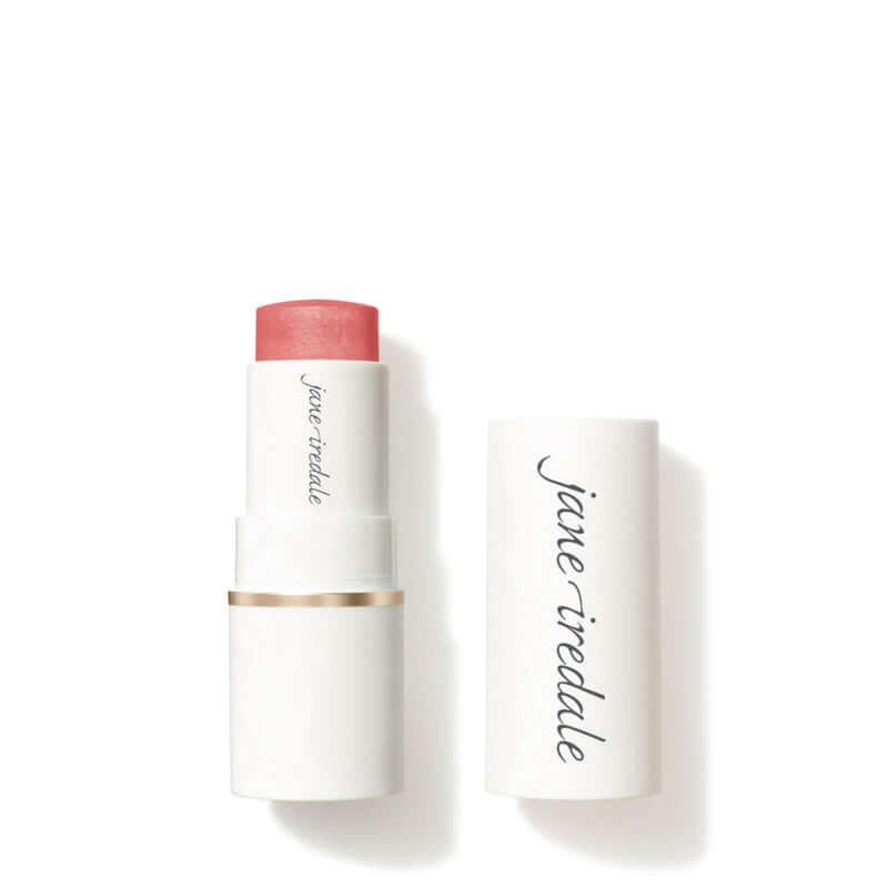 Jane Iredale - Glow Time Blush Stick - Mist 7.5g in verpakking, romige blush voor een gouden gloed.