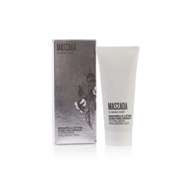 Massada Lifting Mask Hyaluronic Acid 100ml met luxe verpakking voor intensieve huidverzorging en hydratatie.