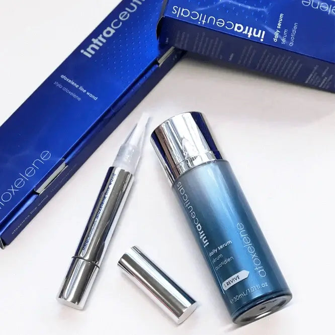 Intraceuticals Atoxelene Line Wand 4ml en serum, voorgerichte anti-rimpel behandeling voor expressielijntjes.