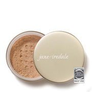 Jane Iredale - Amazing Base® SPF20 - Autumn 10.5g in open jar showcasing fine mineral powder texture.