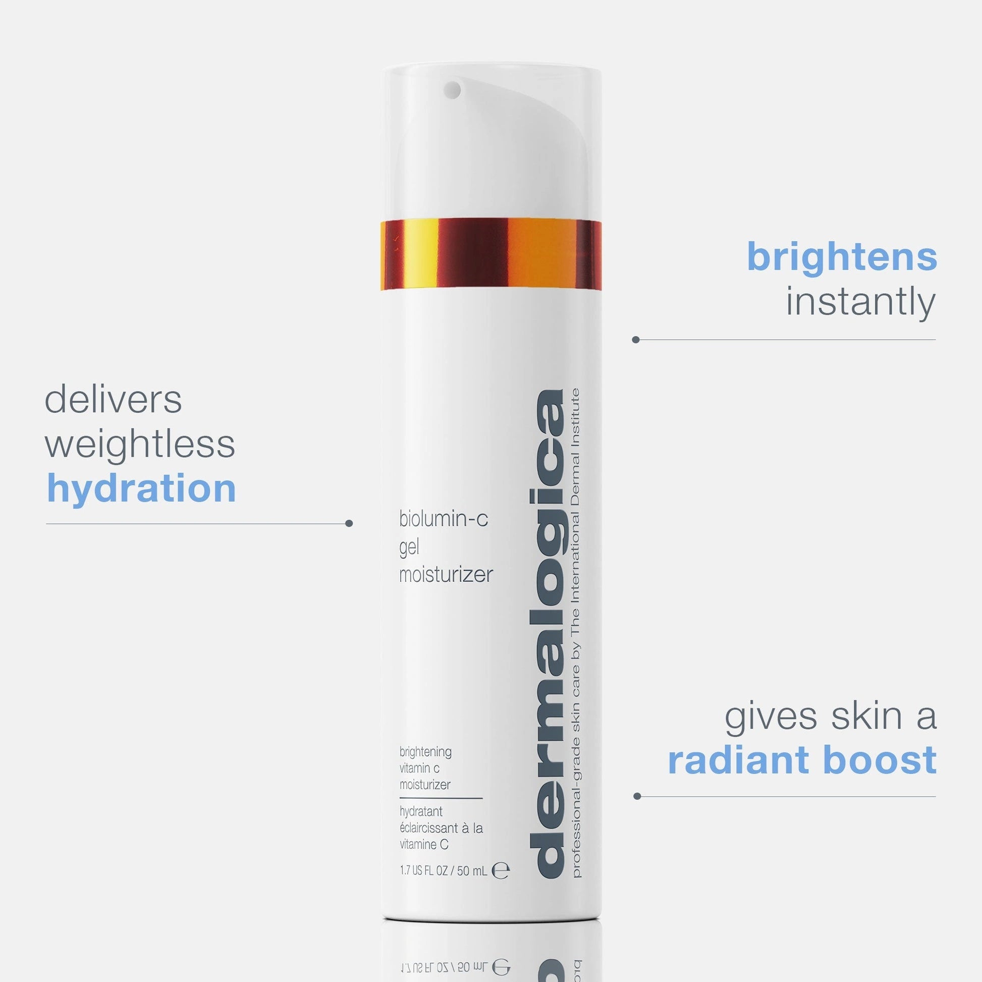 Dermalogica BioLumin-C Gel Moisturizer 50ml, lichte gelcrème die huid hydrateert en oplicht.