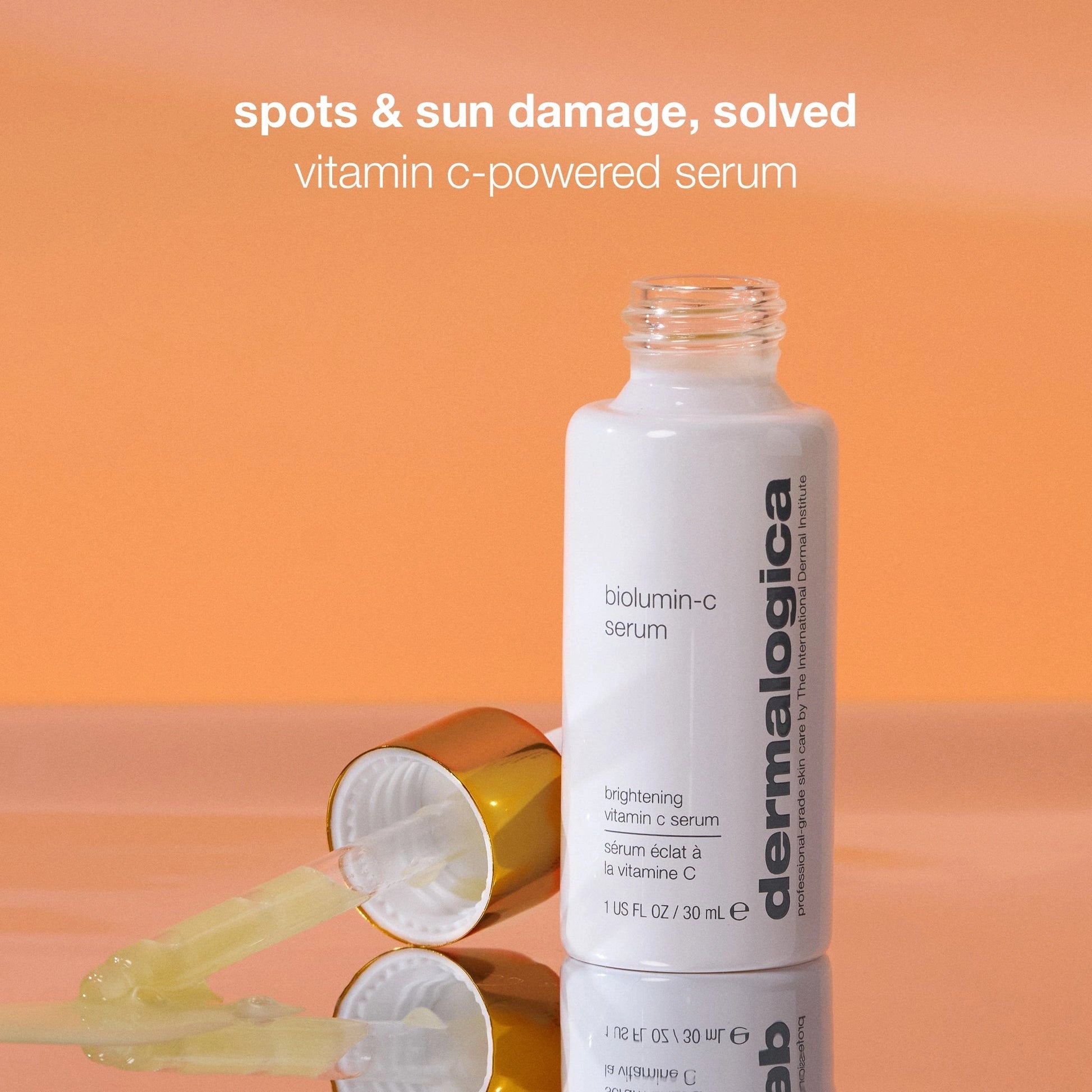 Dermalogica BioLumin-C Serum 59ml met vitamine C voor het oplossen van huidverkleuring en zonbeschadiging.