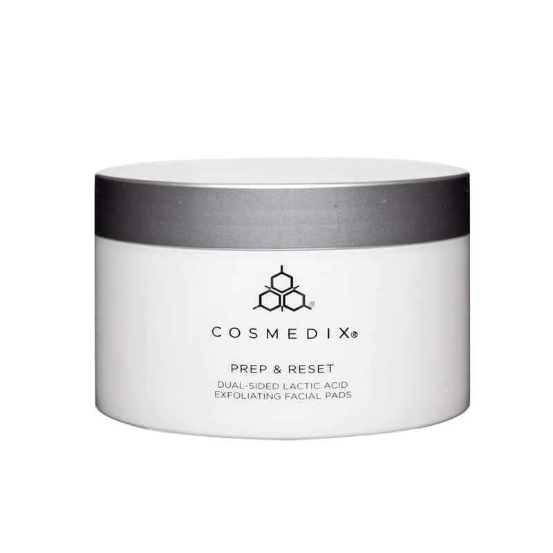 Cosmedix - Prep & Reset 25 pads, luxe pot, dubbelzijdige melkzuur exfoliërende gezichts pads, effectief en handig.