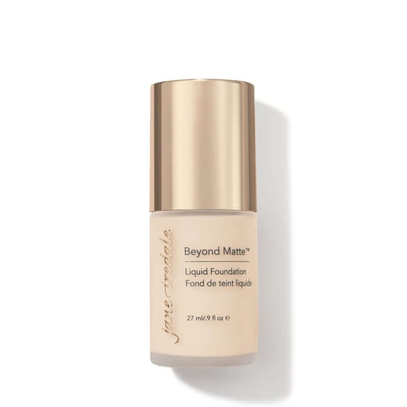 Jane Iredale - Beyond Matte™ Liquid Foundation 27ml - M1 27ml in stijlvolle verpakking met gouden dop voor een natuurlijke matte finish.