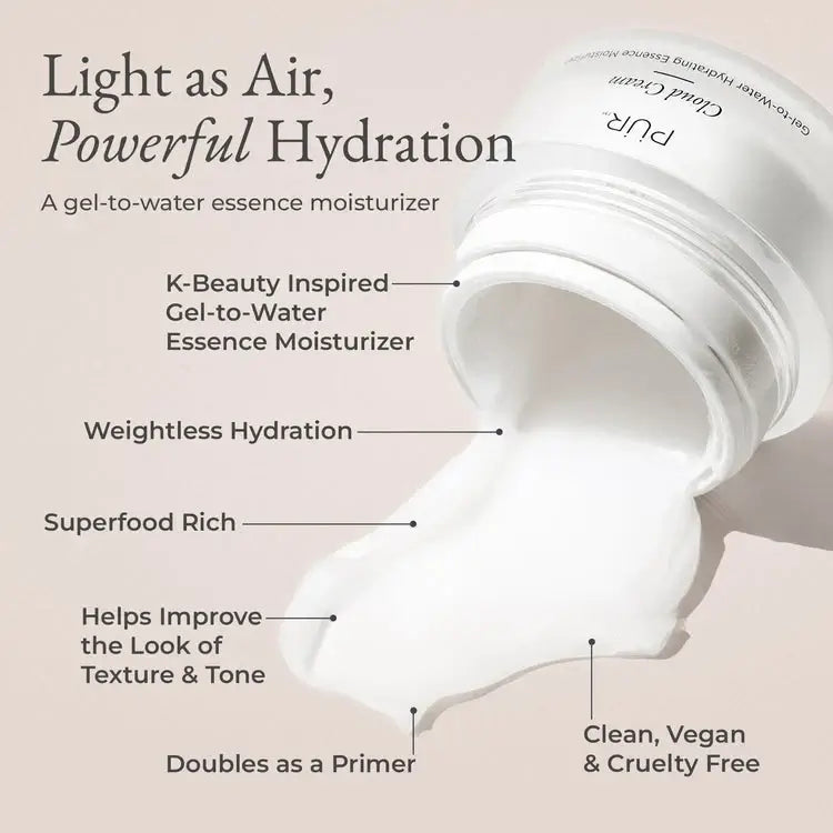 PUR Cloud Cream Gel-to-Water Hydrating Essence Moisturizer 50ml