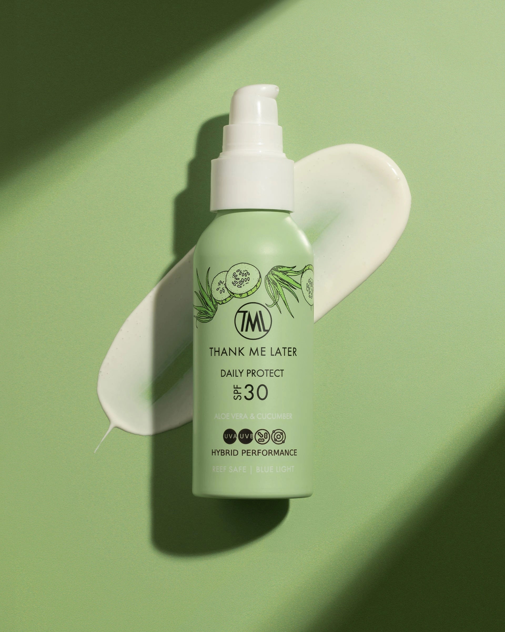 Thank Me Later Daily Exposure Sunscreen Cucumber & Aloe Vera 100ml