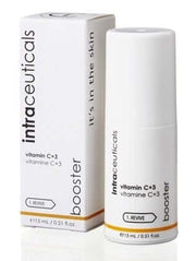 Intraceuticals Vitamin C+3 Booster 15ml serum met drievoudige vitamine C tegen pigmentatie en vrije radicalen.