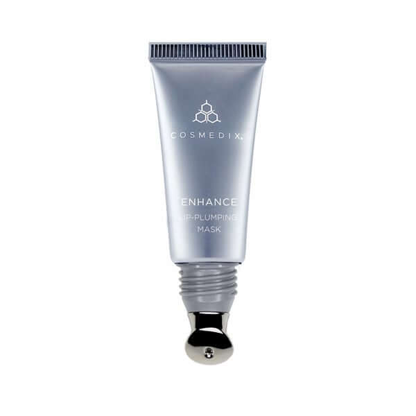 Cosmedix Enhance Lip-Plumping Mask 10ml in tube with silver applicator for fuller and softer lips
