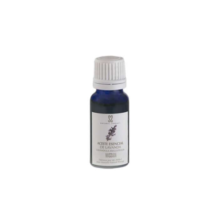 Massada Lavender Essential Oil 15 ml – niebieska butelka z białą zakrętką