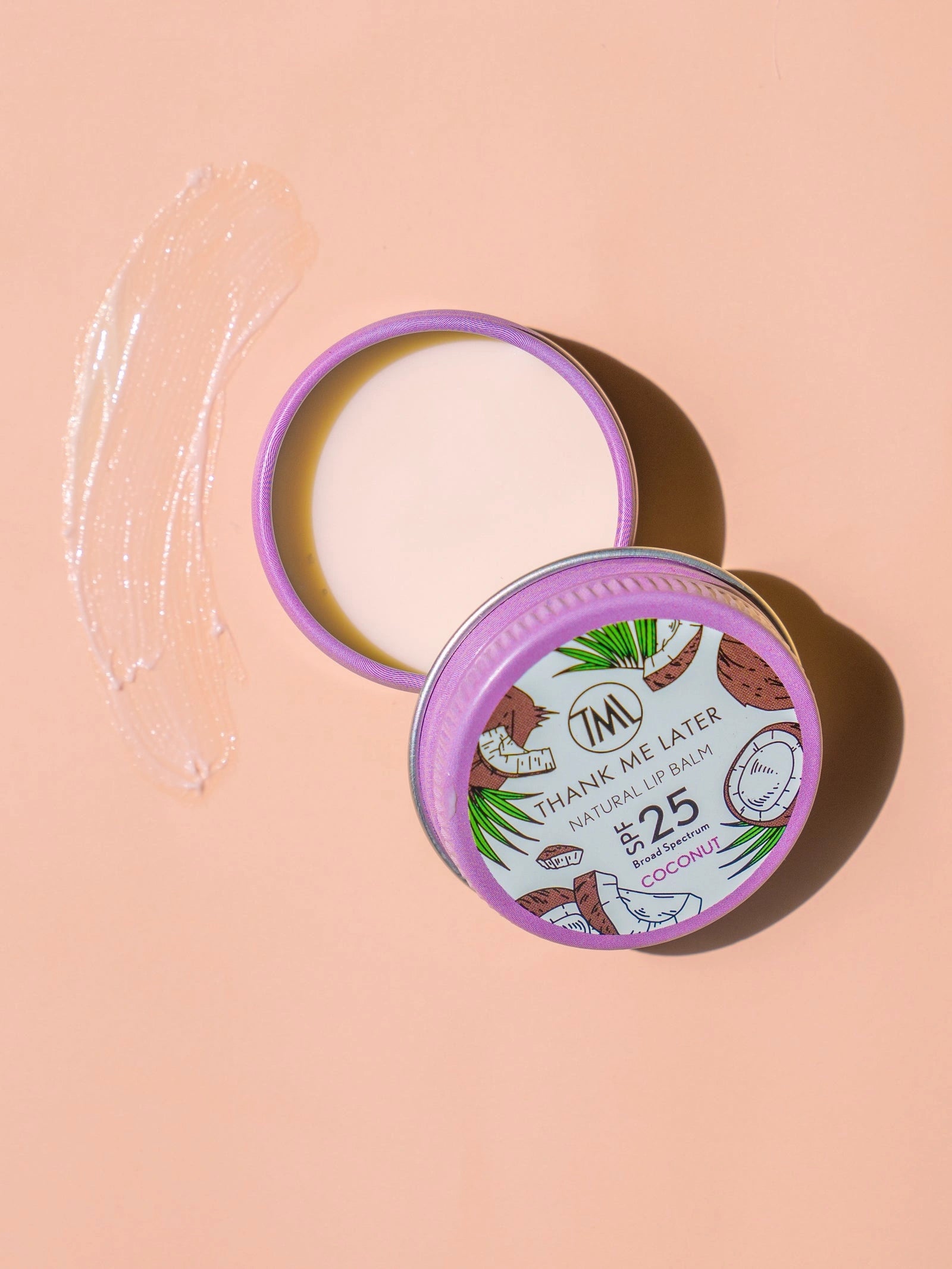Thank Me Later Natural Lip Balm SPF25 Coconut 10g