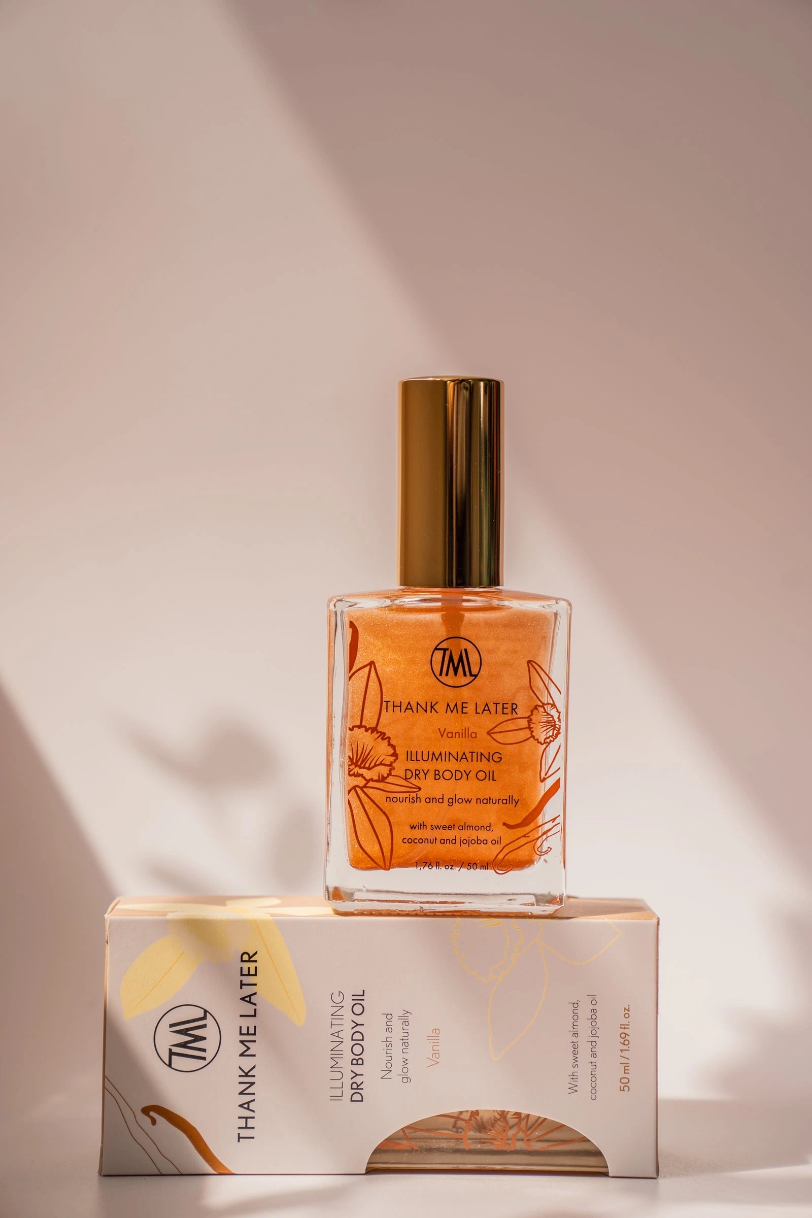 Thank Me Later Illuminating Dry Body Oil Vanilla 50ml