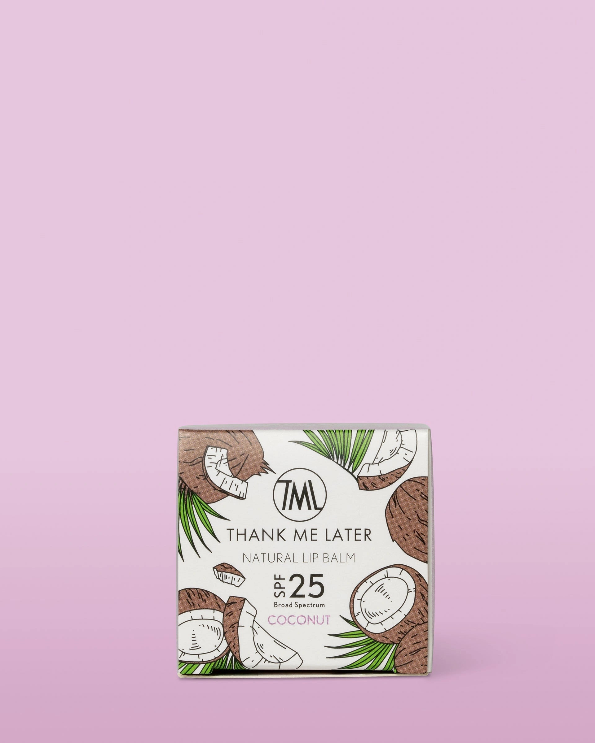 Thank Me Later Natural Lip Balm SPF25 Coconut 10g