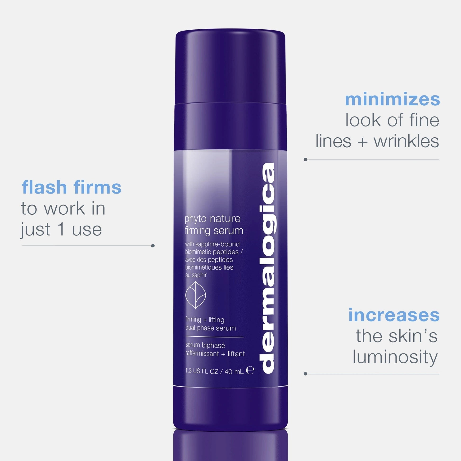 Dermalogica Phyto Nature Firming Serum 40ml in aanbieding, verkoelend spuitflacon, vermindert fijne lijntjes en verzacht de huid.