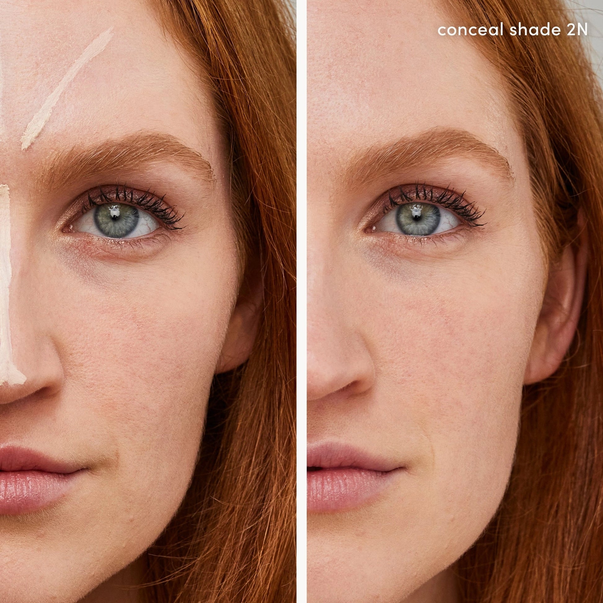 Jane Iredale PureMatch Liquid Concealer 2N Fair 5ml aangebracht op de huid voor een natuurlijke uitstraling en perfecte dekking.