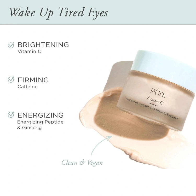 PUR Rescue C Brightening Vitamin C Peptide Eye Cream 15ml