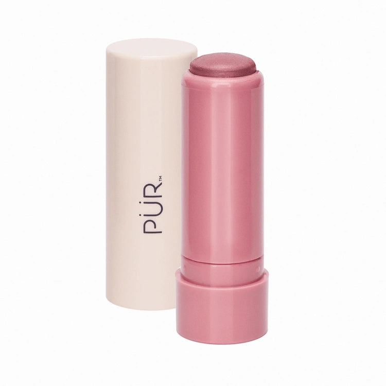 PUR Silky Tint Creamy Multitasking Stick Sparkling Rosé 6g in a sleek stick design for lips and cheeks.